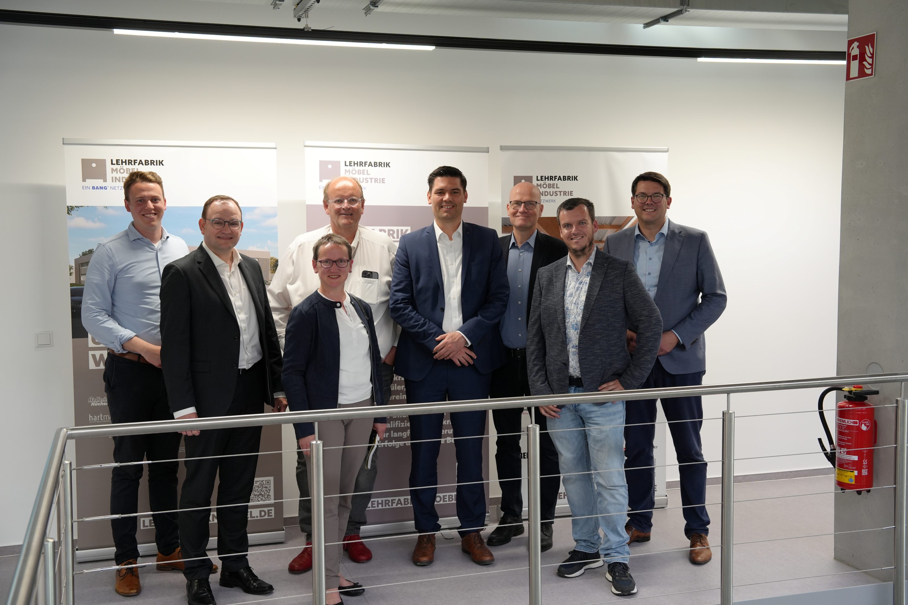 (von links nach rechts): Tom Br�ntrup (MdL), Dr. Tim Ostermann, Dr. Mechthild Frentrup, Markus Kamann, Mirco Schmidt, Ralph Brinkhaus (MdB), Andre Schr�der, Joachim Ebmeyer (MdB)